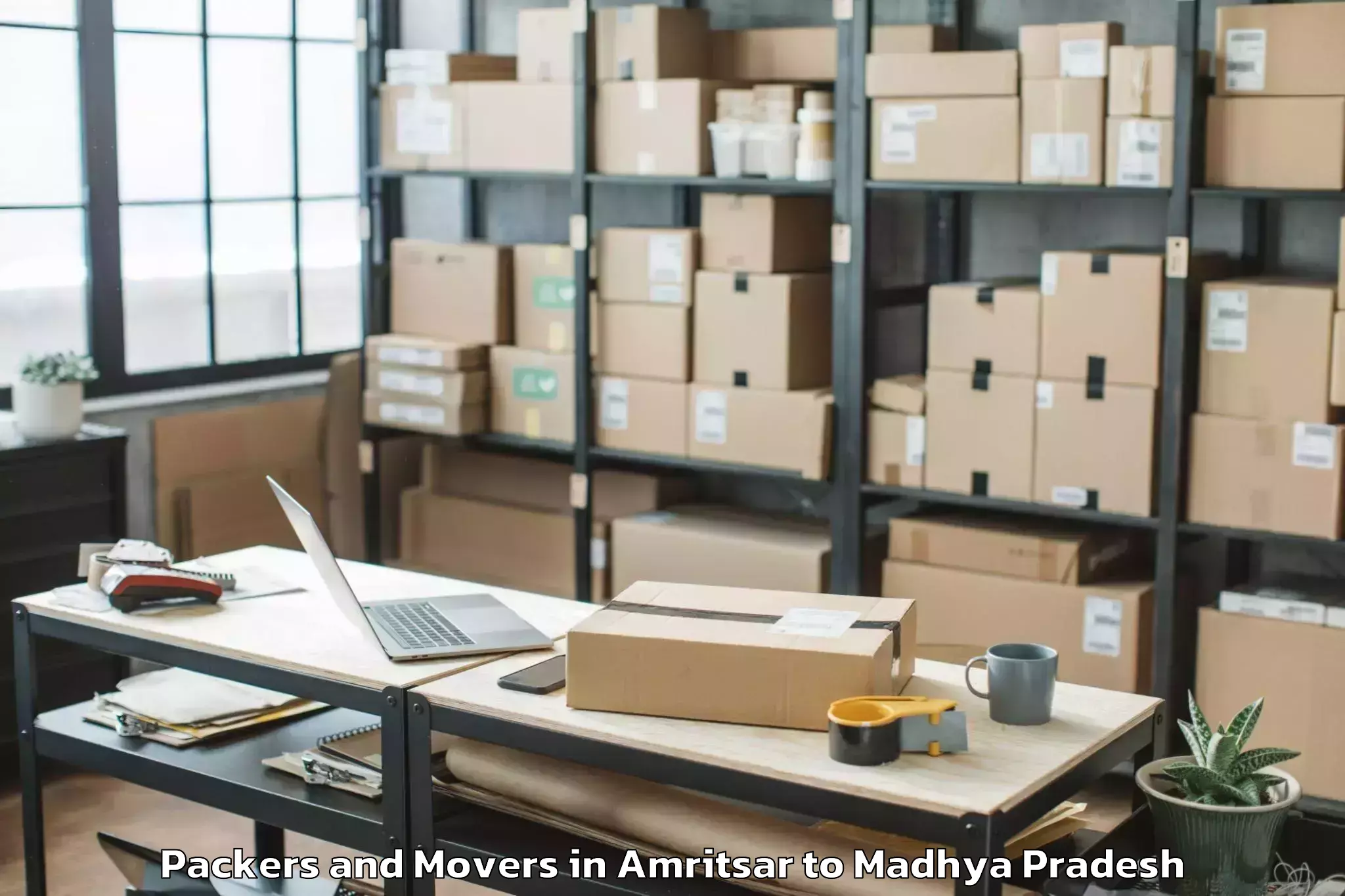 Reliable Amritsar to Harsud Packers And Movers